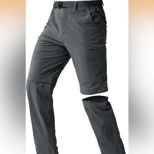 FREE SOLDIER Men's Outdoor Convertible Hiking Pants 30W/32L NWT Gray